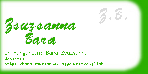 zsuzsanna bara business card